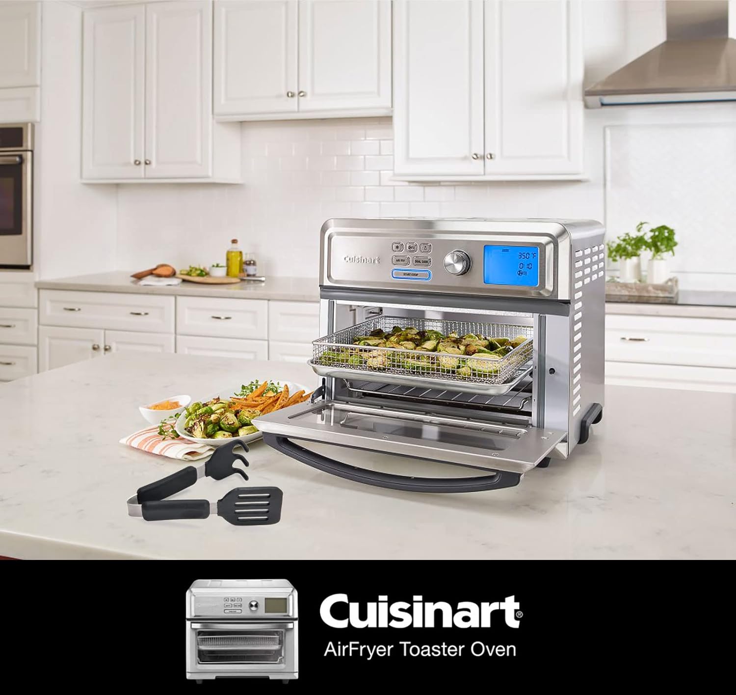 Digital AirFryer Toaster Oven with Silicone Tongs P685
