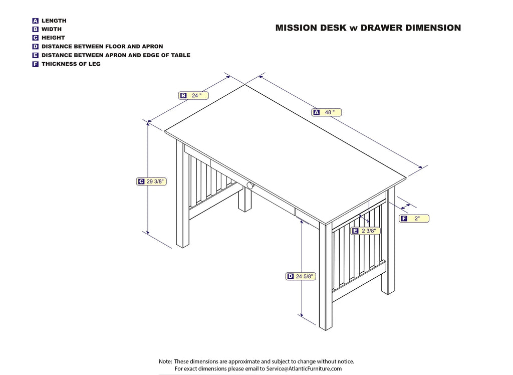 Desk with Drawer R924