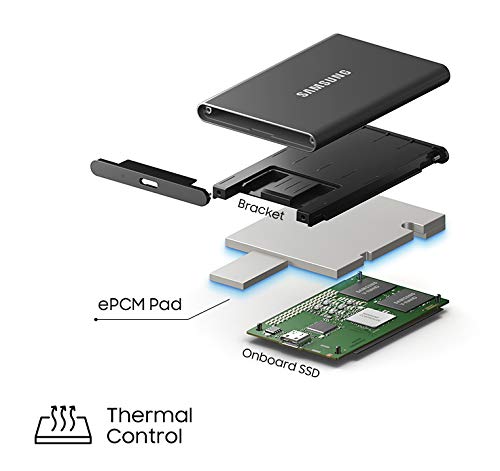 1TB Portable External Solid State Drive, Gray O46834