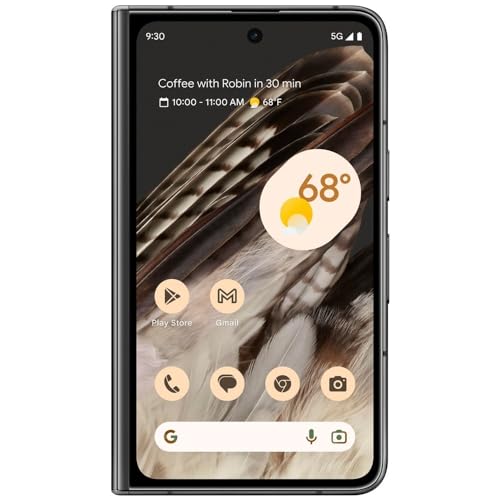 Obsidian 256 GB Foldable 5G Smartphone with Telephoto Lens and Ultrawide Lens H73791