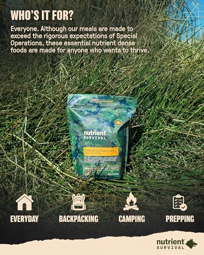 MRE Bravo Grab and Go Power Pack (8 Servings) Ready to Eat Meals, Freeze Dried Emergency Food Supply E437