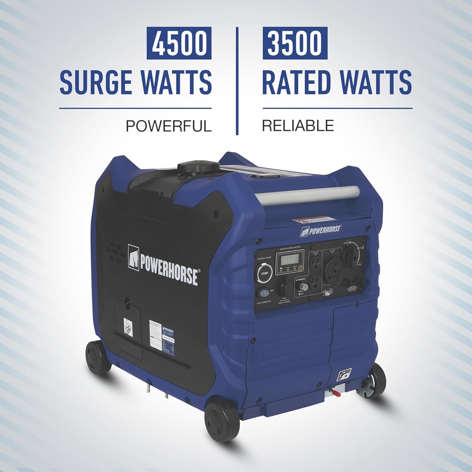 4500 Surge Watts 3500 Rated Watts Electric Start Inverter Generator D6040