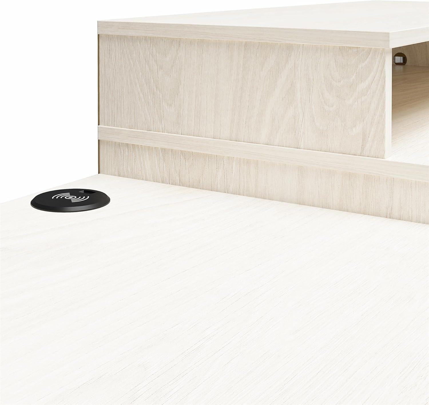 White Oak Dresser/Desk Combo with Wireless-charger D343