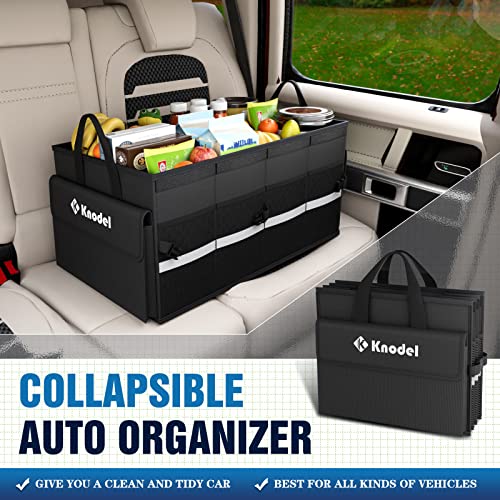 Collapsible Car Trunk Organizer with Lid, Black A83036