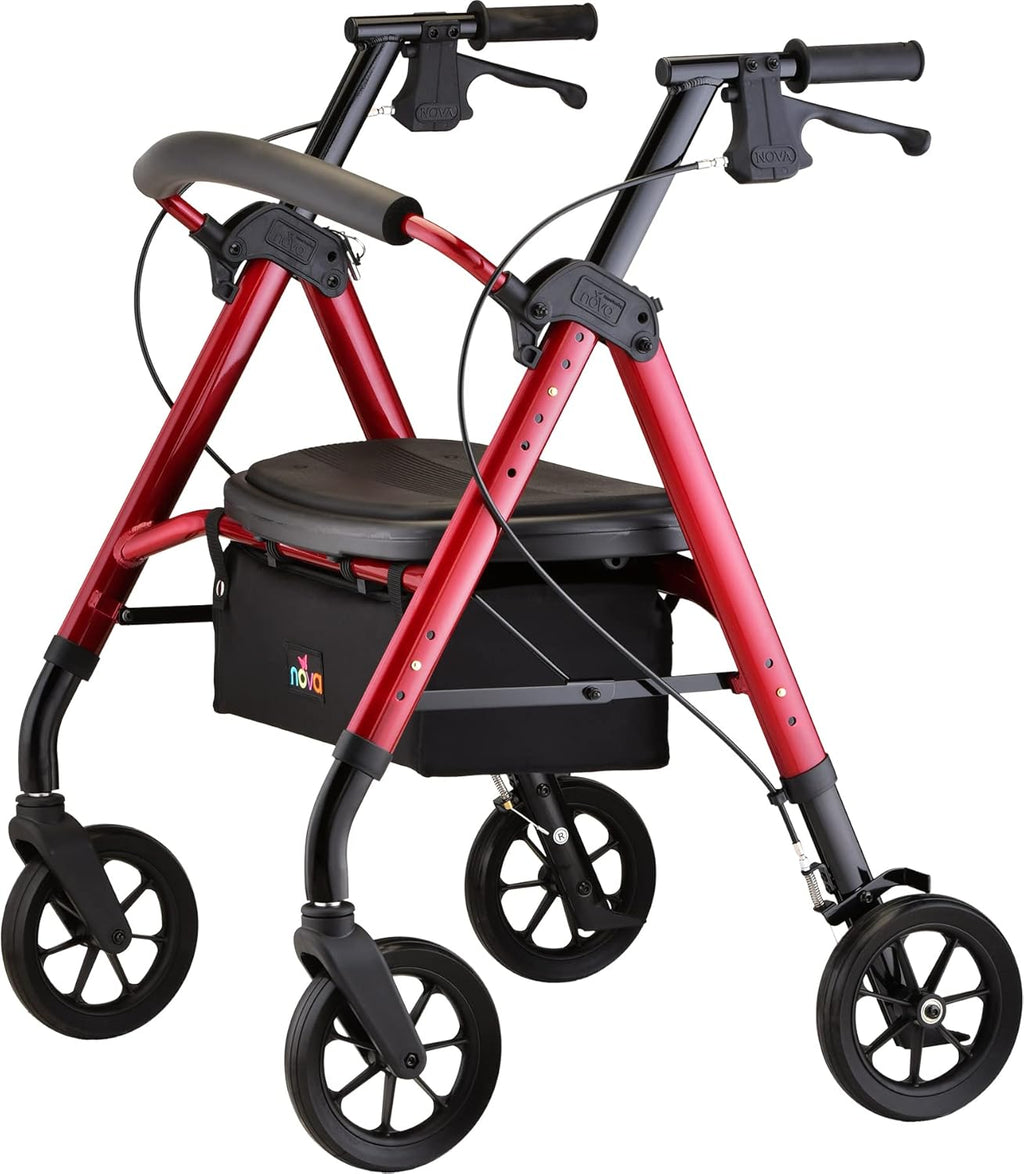 Red Heavy Duty Extra-Wide Rollator T77868