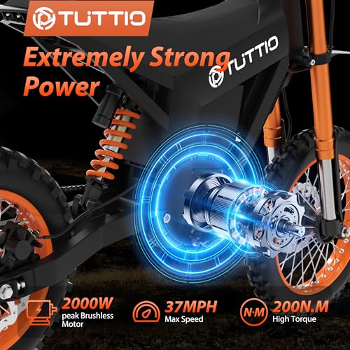 14"/12" Fat Tire 2000W Electric Dirt Bike with 48V 21AH Battery K217596