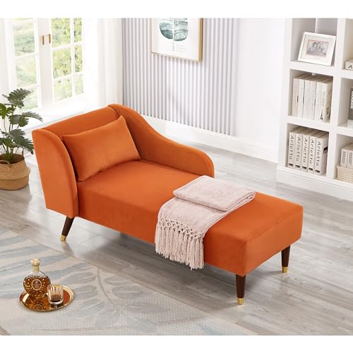 Grey Velvet Chaise Lounge with Tilting Backrest P39411