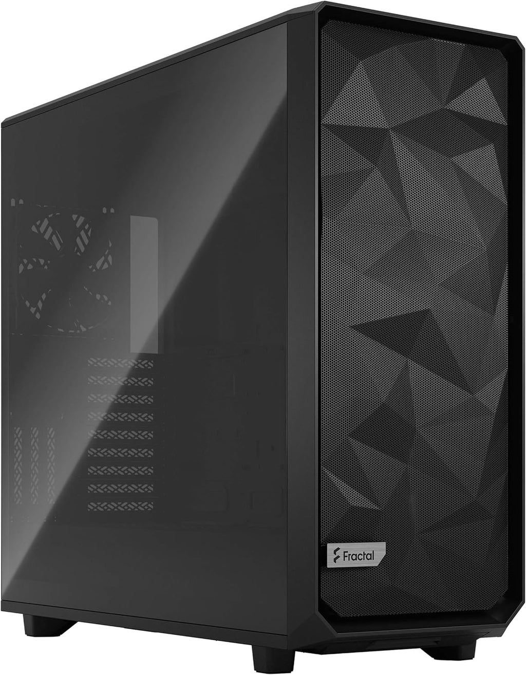 Black ATX Full Tower Computer Case with Tempered Glass Window M710649