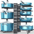 8-Tier Heavy Duty Pots and Pans Organizer Rack A20026