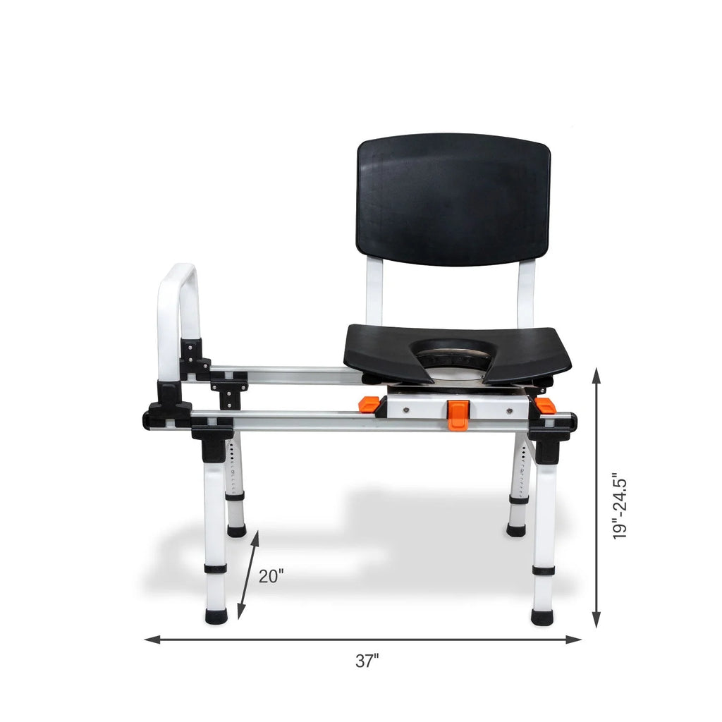 Sliding Shower Transfer Bench with Swivel Seat X2777