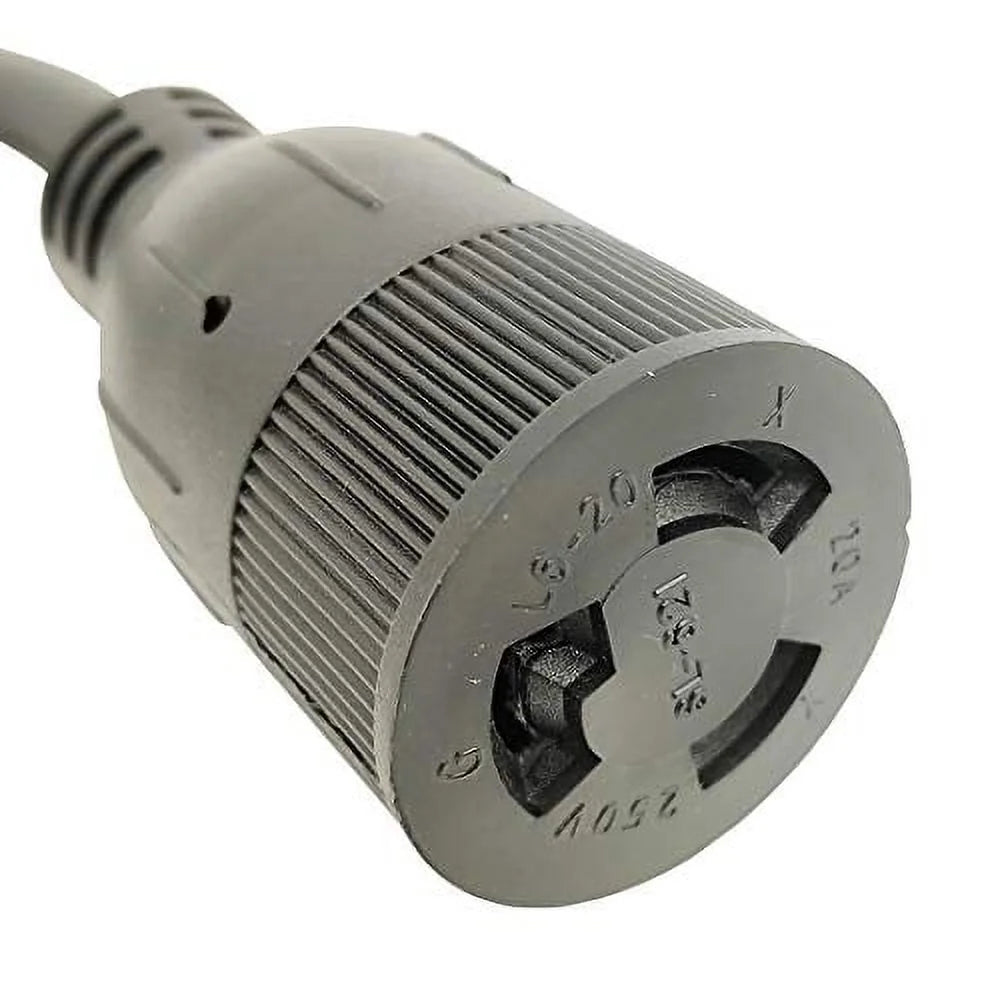 Adapter Cord 5-15P to L6-20R Receptacle Female Right Angle Plug N86446