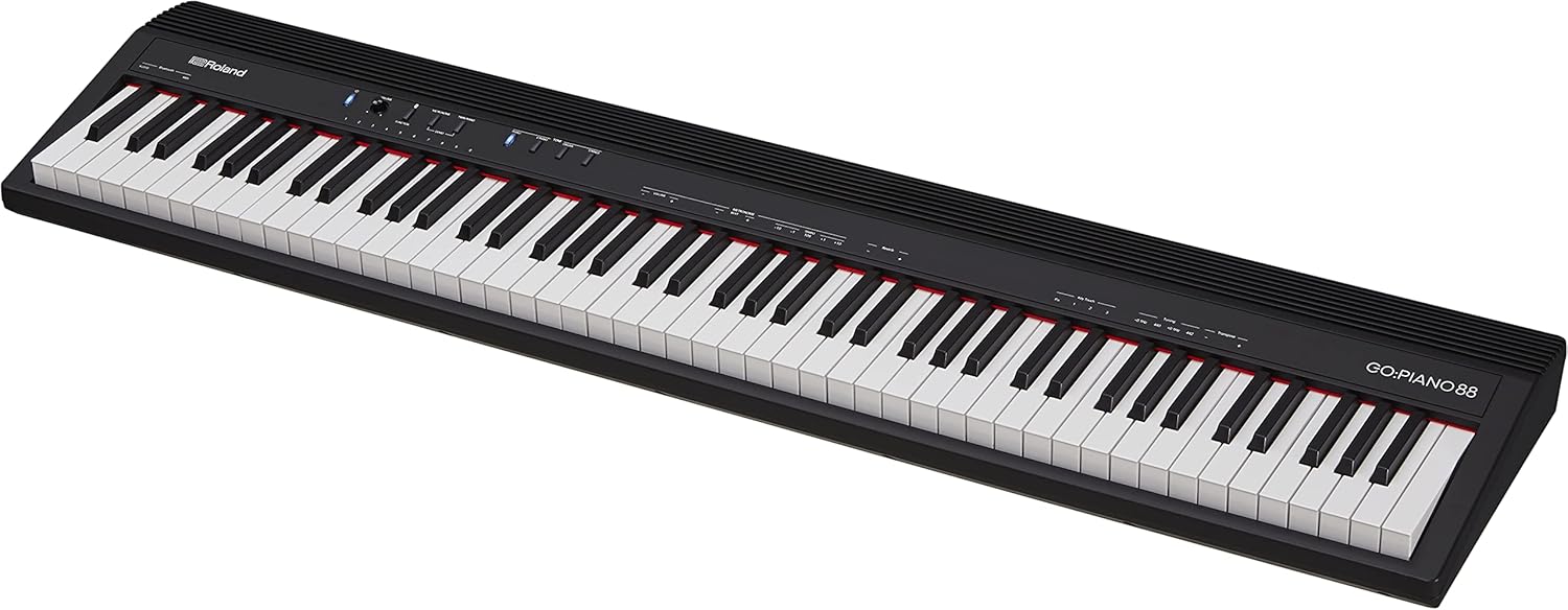 88-Key Full Size Portable Digital Piano Keyboard with Bluetooth Speakers E4906