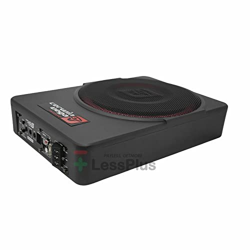 10" 550W Max 200W RMS Low Profile Active Powered Subwoofer with Built in Amplifier Module W418923