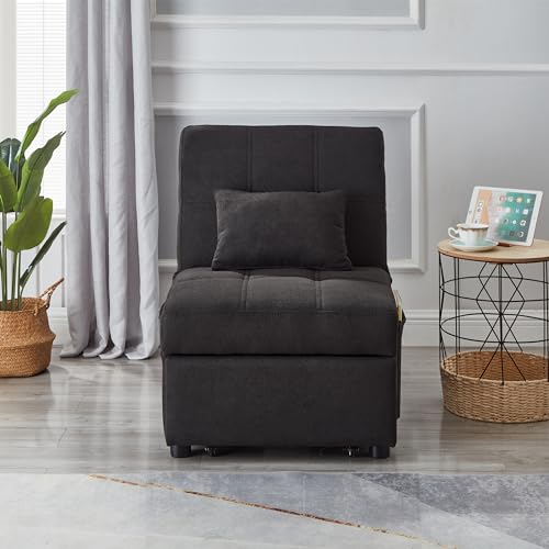 3-in-1 Adjustable Linen Sofa Bed D738581