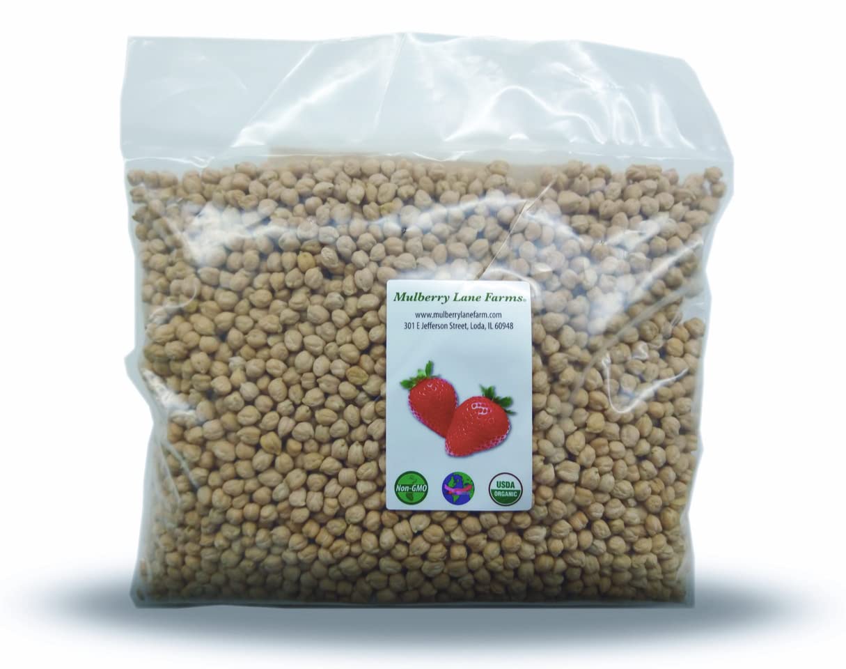 USDA Certified Organic Dried Garbanzo Beans, 5 Pounds L700