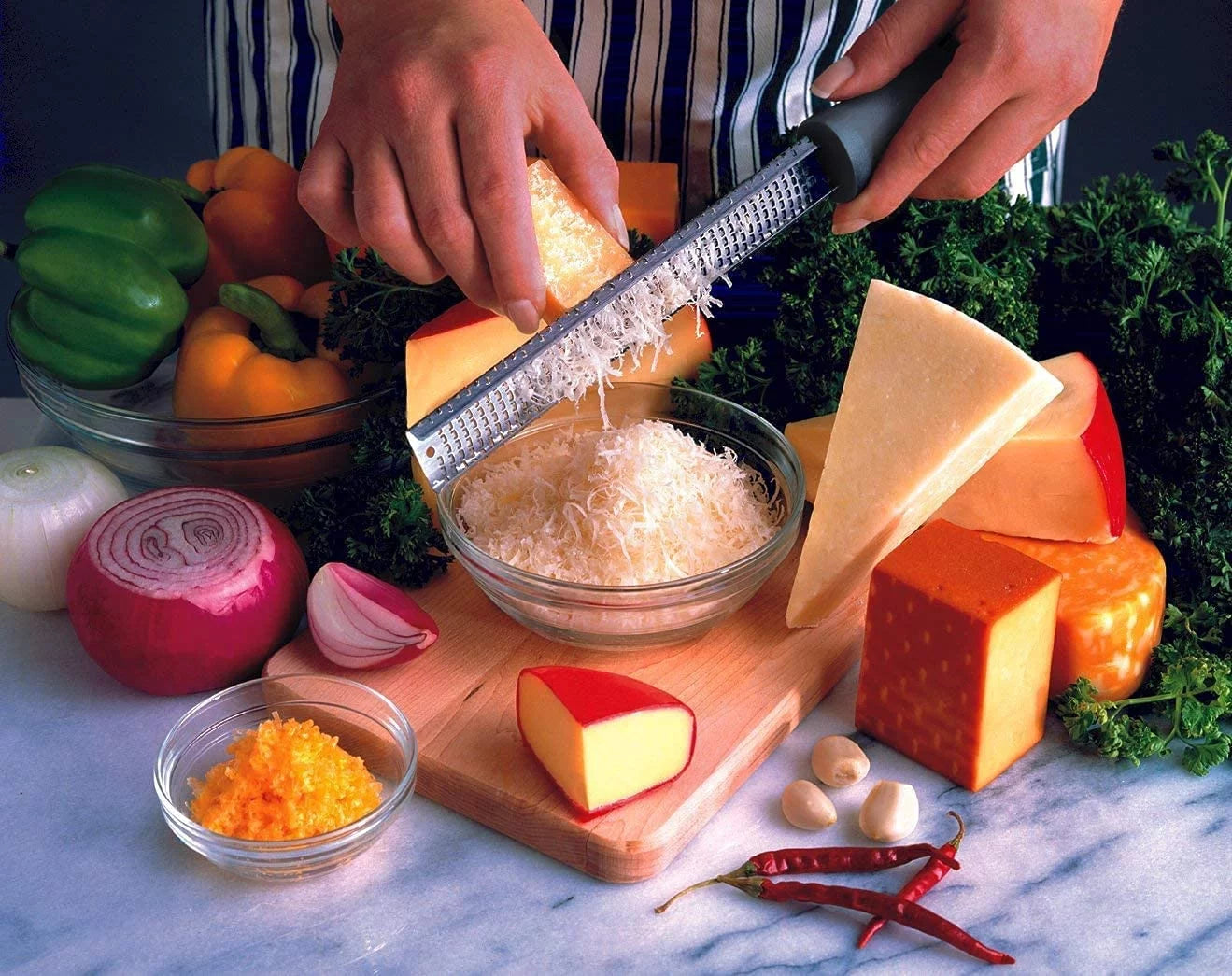 Stainless Steel Zester Grater with Non-Slip Grip Handle W773581