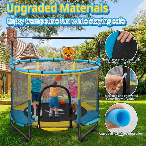 5FT Toddler Trampoline with Enclosure Net B20307