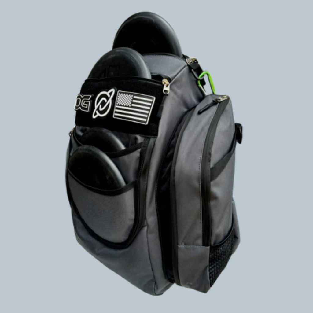 Grey & Black Disc Golf Bag with 26+ Disc Capacity N159