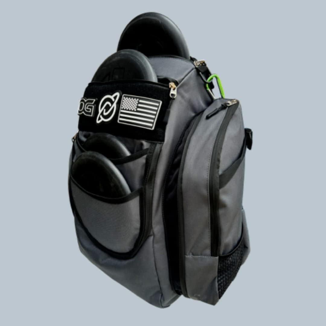 Grey & Black Disc Golf Bag with 26+ Disc Capacity N159