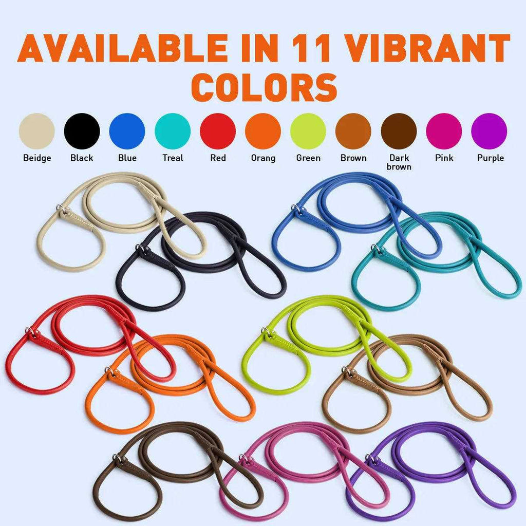 Leather Round Slip Lead H640510