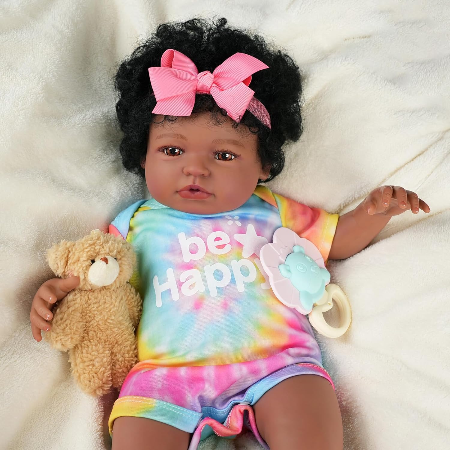 20 Inch Cloth Body Brown Eyes Reborn Baby Doll K872
