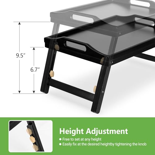 Bamboo Breakfast Bed Tray with Folding Legs O67660