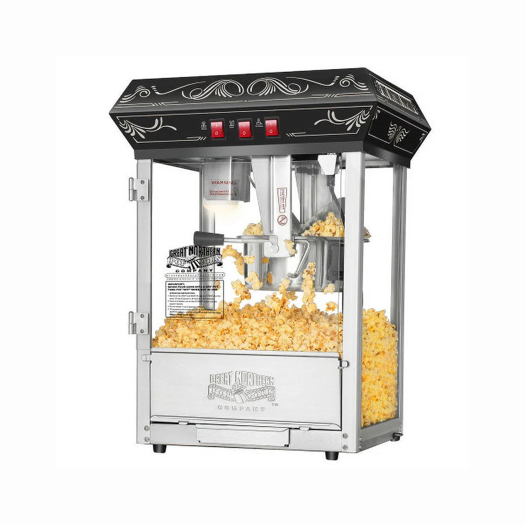 Black 8oz Kettle Popcorn Machine X882