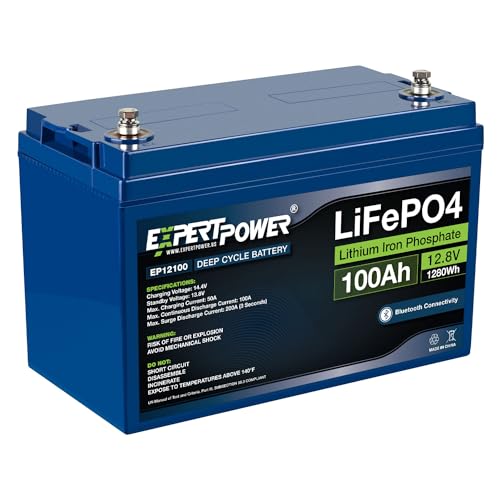 12V 100Ah Lithium LiFePO4 Deep Cycle Rechargeable Battery with Bluetooth F942478