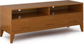 60 inch Solid Wood TV Media Stand in Walnut Brown P641084