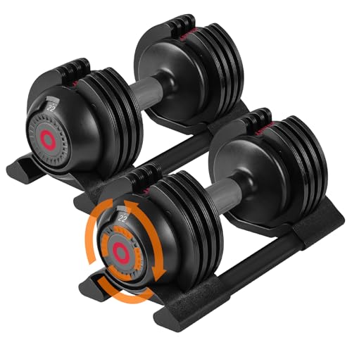 Adjustable Dumbbells with Anti-Slip Metal Handle W8697