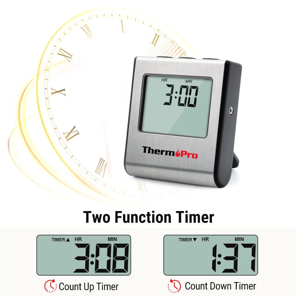 Digital Cooking Meat Thermometer & Clock Timer P5760