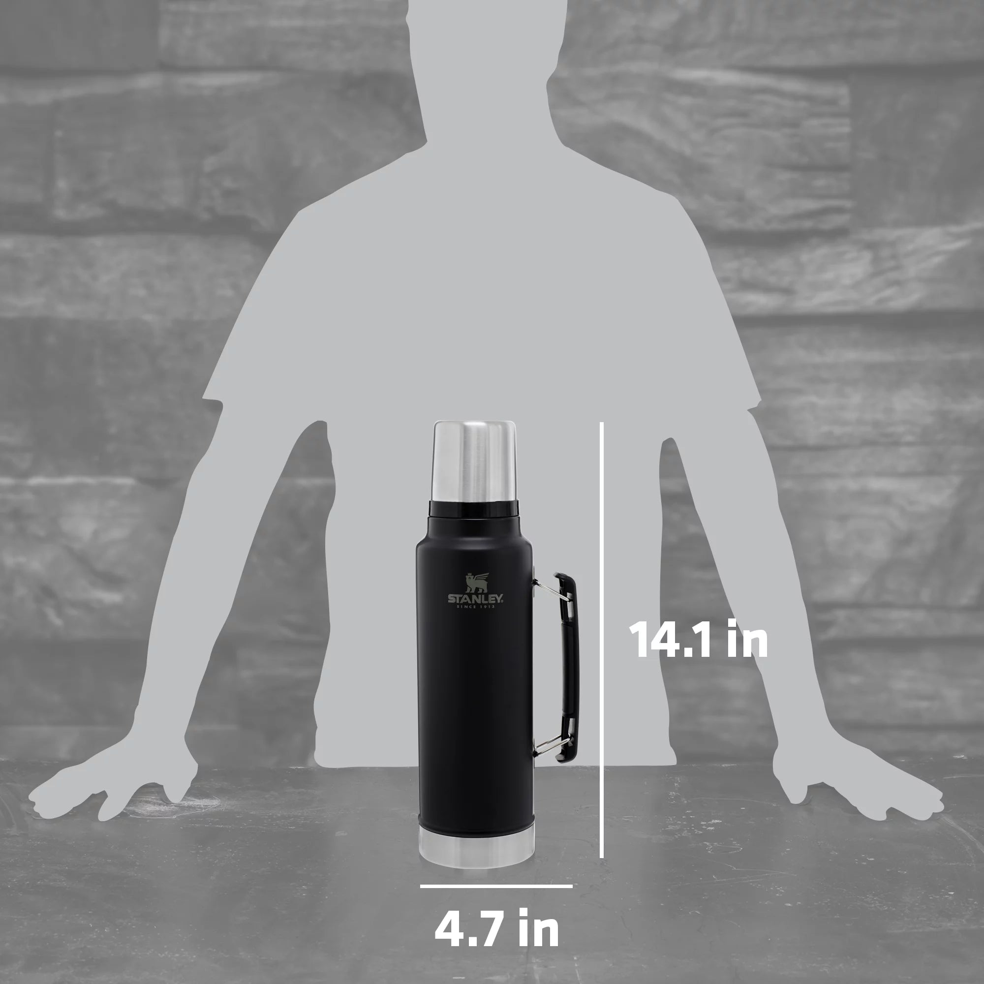 Classic Stainless Steel Vacuum Insulated Thermos Bottle, 1.5 qt C4758