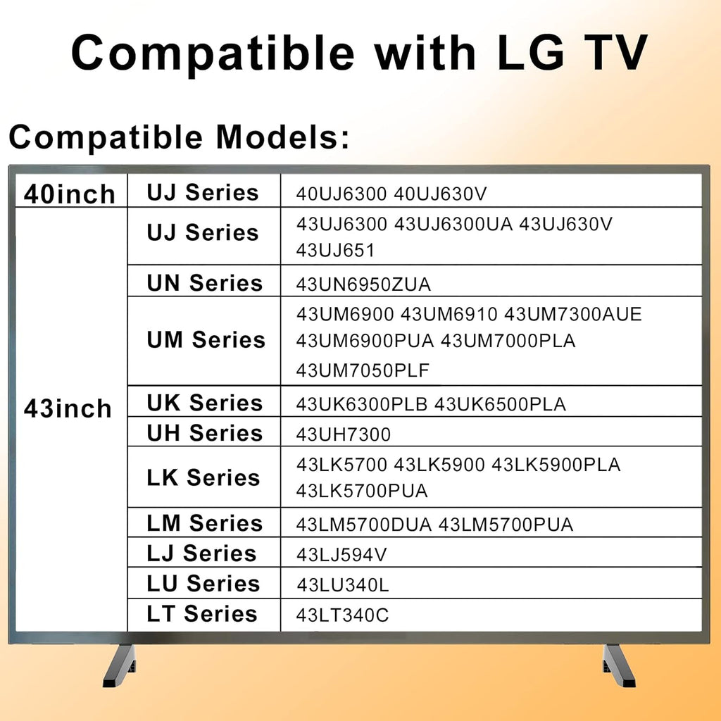Replacement Legs for 40 43 Inch TV N89143