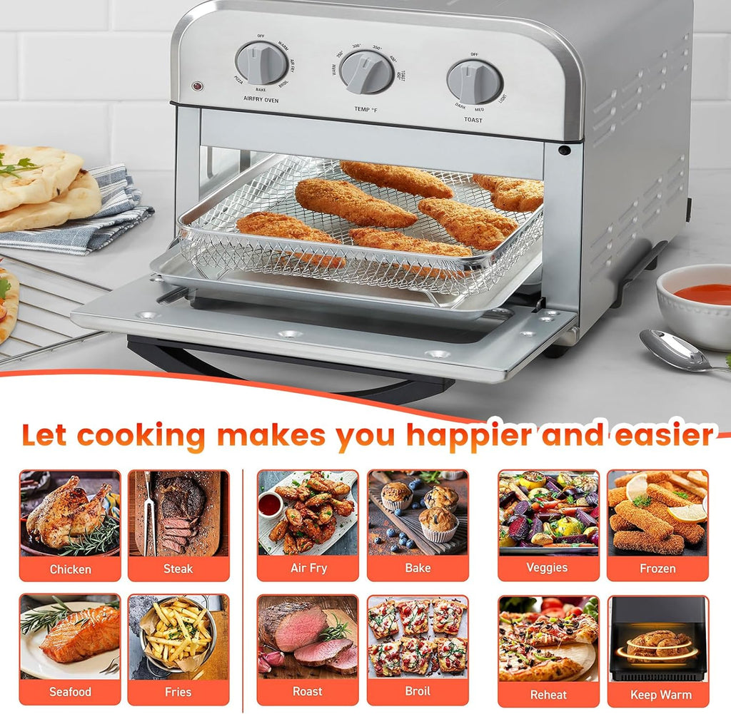10.7 * 9.8'' Non-stick Stainless Steel Air Fryer Basket R9745