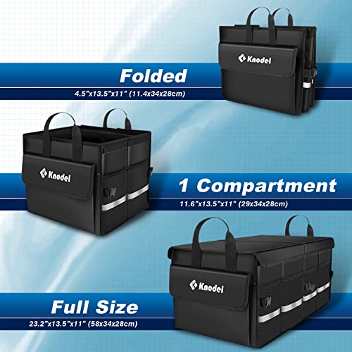 Collapsible Car Trunk Organizer with Lid, Black A83036