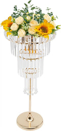 Gold 4-Tier Crystal Flower Stand C53143