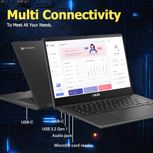 14" Chromebook, MediaTek Kompanio 520, 4GB RAM, 320GB Storage, FHD Laptop W18340
