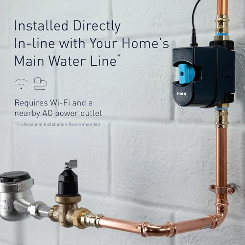 Smart Water Monitor and Automatic Shutoff Sensor for 1-Inch Diameter Pipe A4296