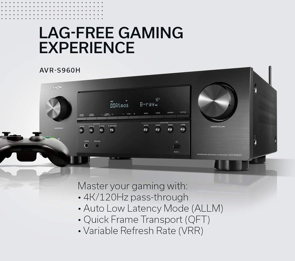 8K Ultra HD 7.2 Channel AV Receiver, Black H238
