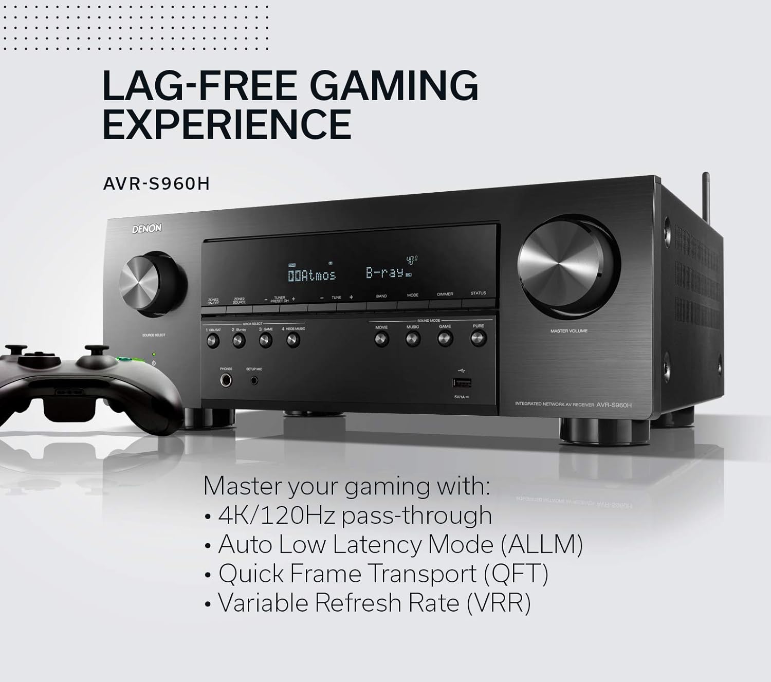 8K Ultra HD 7.2 Channel AV Receiver, Black H238