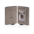 Brown Napa Leather Slim Wallet With 8 Card Holders V174