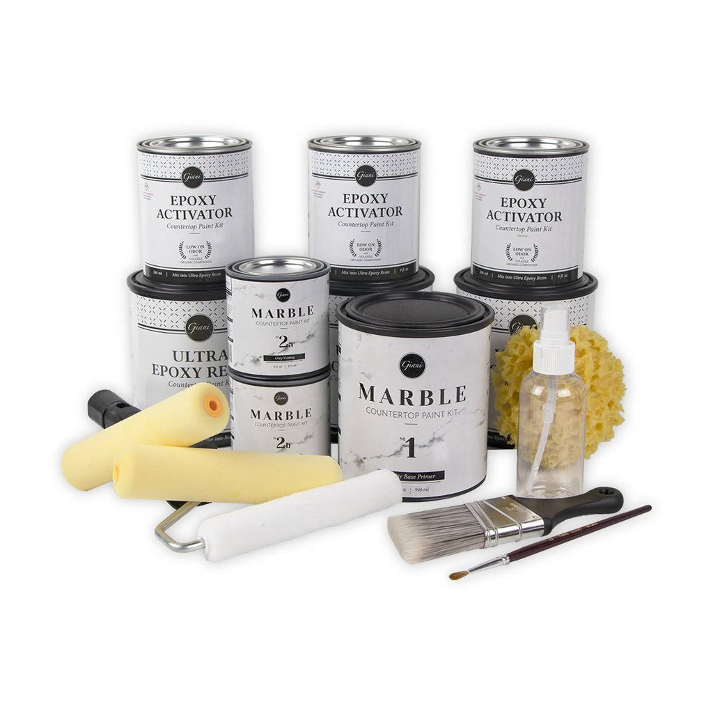 White Marble Countertop Paint Kit Y98945