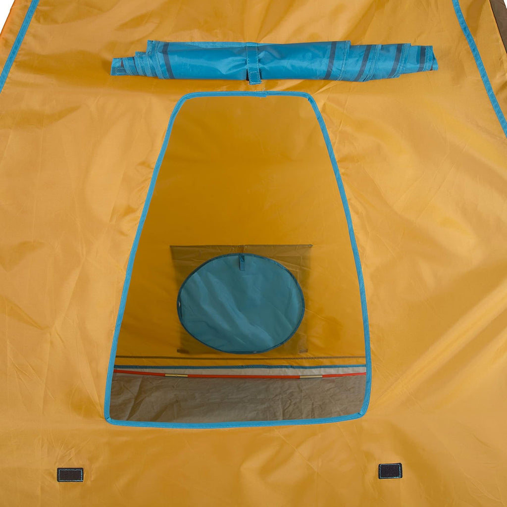 59" x 59" x 96" Brown Kids Giant Tee Pee Tent Playhouse Y176290
