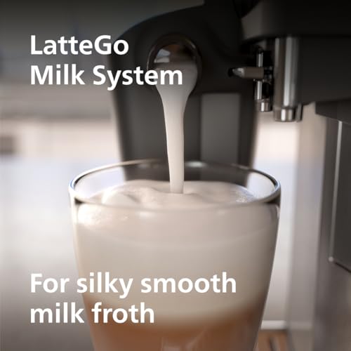Black Fully Automatic Espresso Machine with LatteGo Milk Frother Q29767