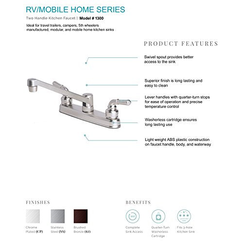 Chrome Kitchen Sink Faucet W322