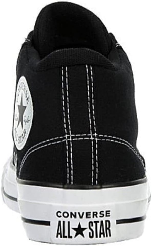 Black White Canvas Mid High Sneaker N259
