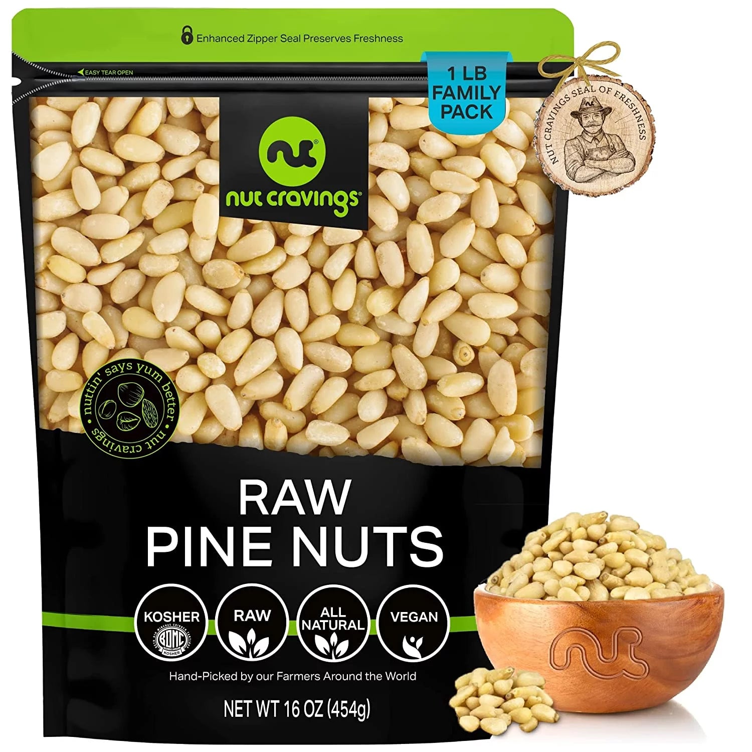 16oz Raw Pine Nuts G455