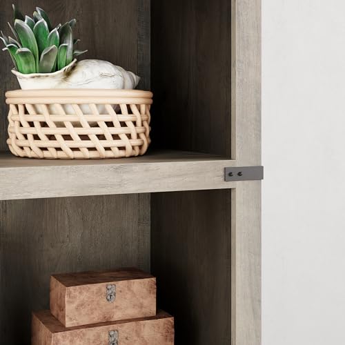 Grey 3 Tier Wooden Bookcase M683
