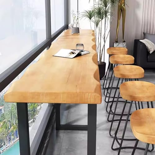 Solid Wood Rectangular Bar Table E732