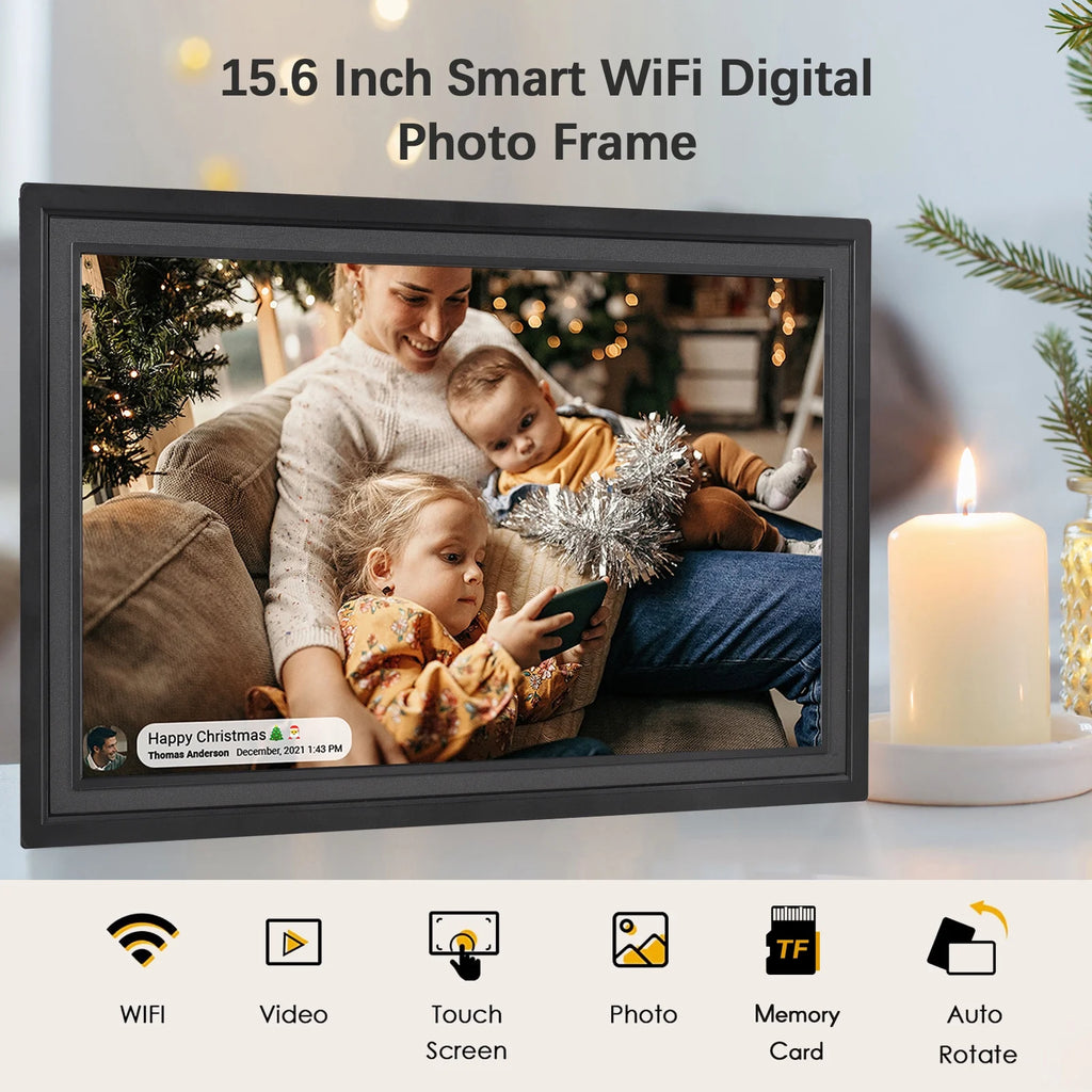 15.6-Inch WiFi Digital Photo Frame with 16GB Storage B91982